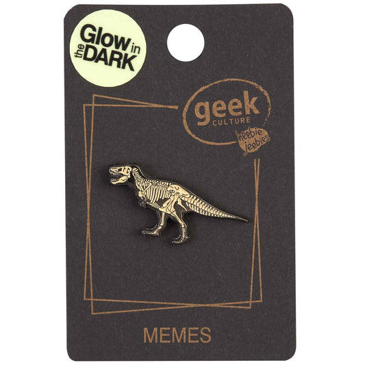 Enamel Pin Dinosaur Skeleton Glow Tyrannosaurus