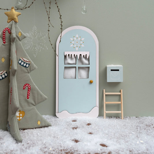 50% OFF Fabelab Christmas - Elf Door - Winter Wonderland - Foggy Blue, 30 cm