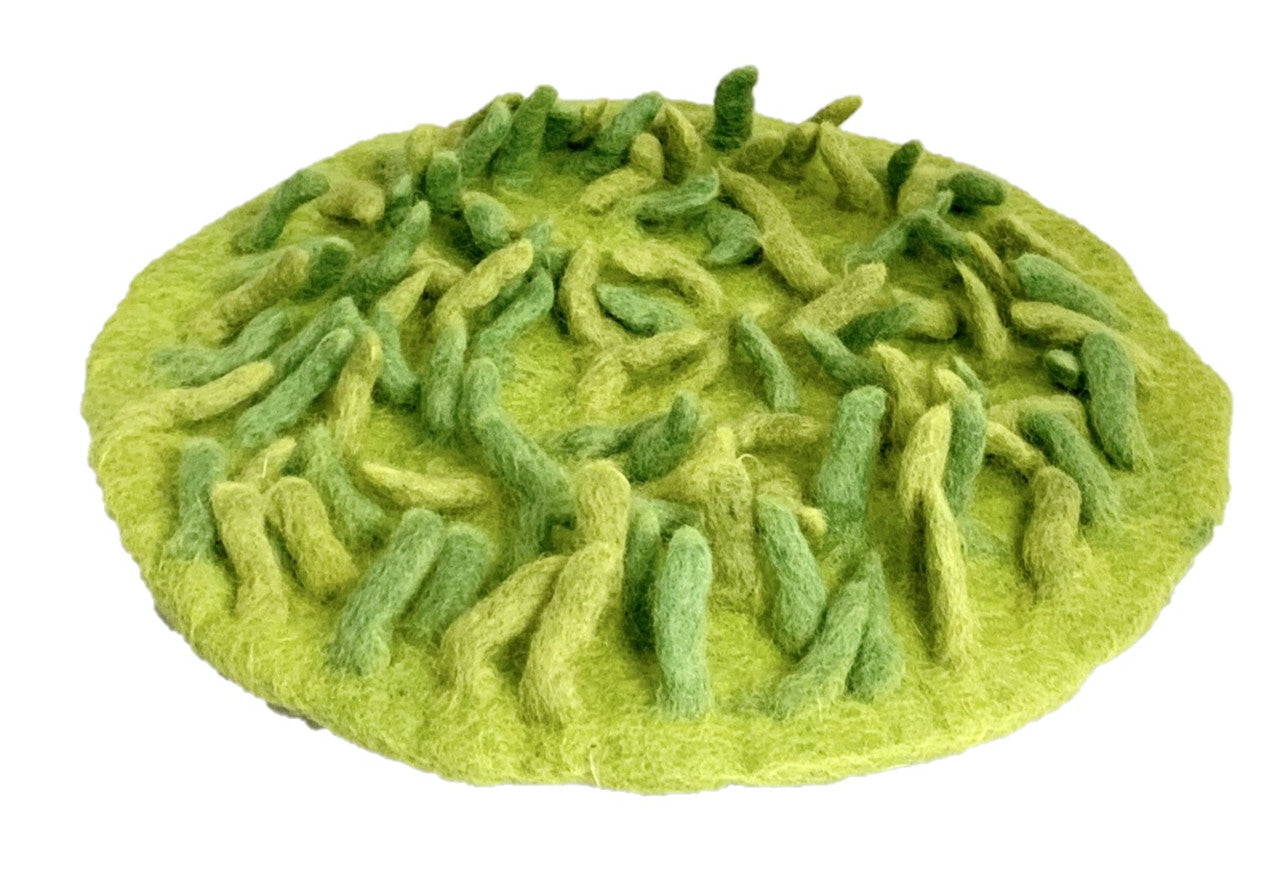 Handmade Felt Grassy Mat by Papoose Toys