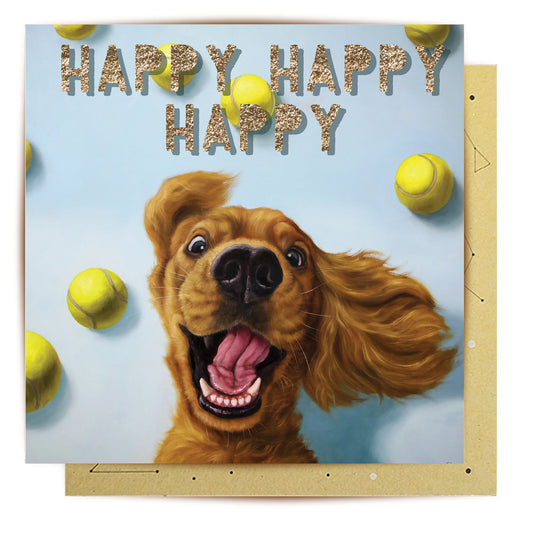 Greeting Card - Happy Happy Happy