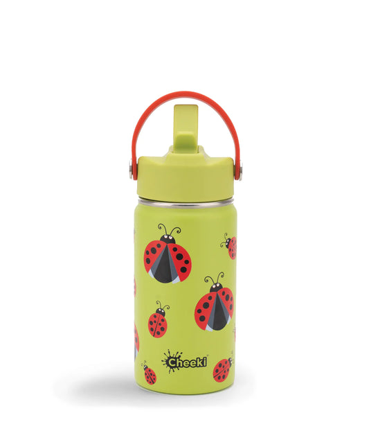 Kids 400ml Insulated Bottle by Cheeki - Ladybug