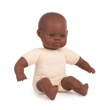 Load image into Gallery viewer, Miniland Doll - Soft Bodied with articulated head, African, 32 cm
