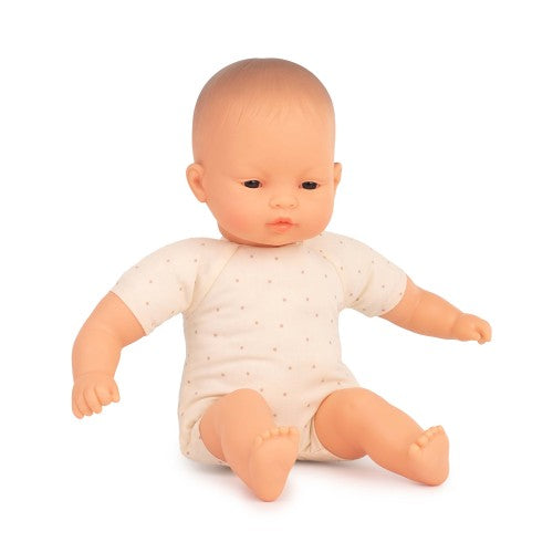 Miniland Doll - Soft Bodied with articulated head, Asian, 32 cm UNBOXED
