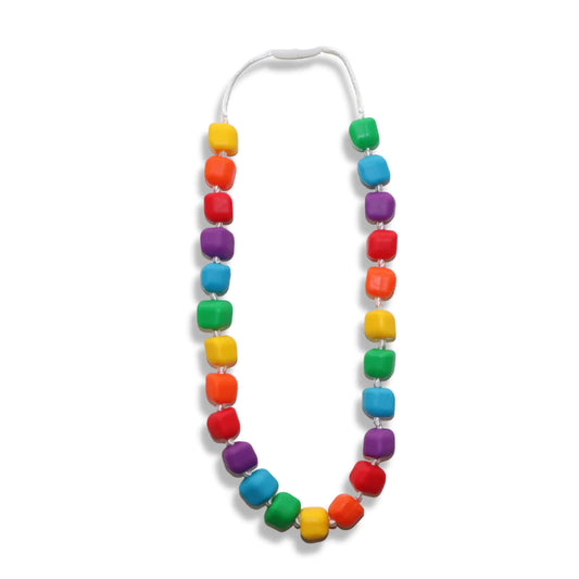 Princess and the Pea Necklace - Bright Rainbow by Jellystone Designs