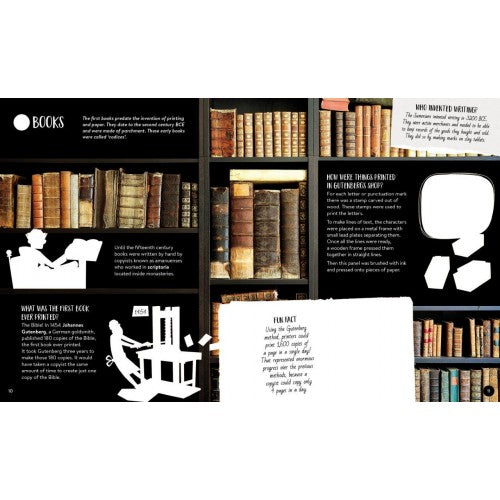 What How and Why Inventions Hard Cover Book and Poster by Sassi Books