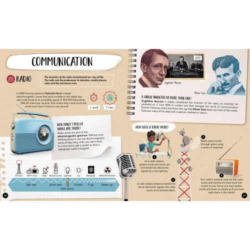 What How and Why Inventions Hard Cover Book and Poster by Sassi Books