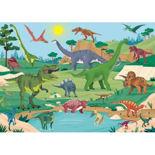 What How and Why Dinosaurs Hard Cover Book and Poster by Sassi Books