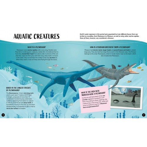 What How and Why Dinosaurs Hard Cover Book and Poster by Sassi Books