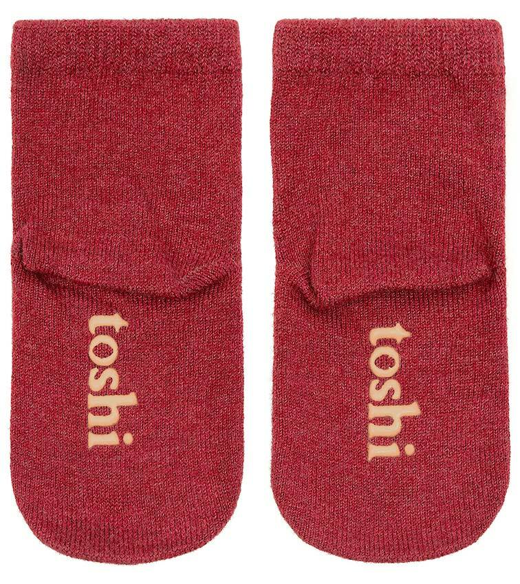 Toshi Organic Socks Ankle Dreamtime Rosewood
