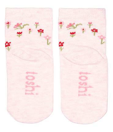 Toshi Organic Baby Socks Jacquard Blossom