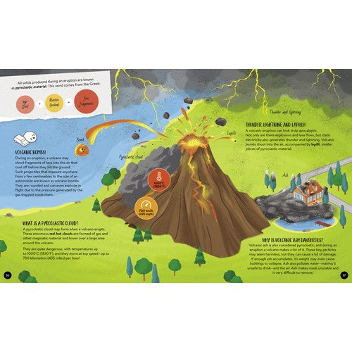 Sassi What How and Why Volcanoes Book and Poster