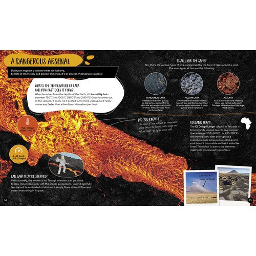 Sassi What How and Why Volcanoes Book and Poster