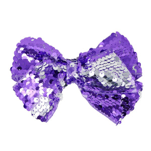 Sparkle Princess Reversible Sequin Hair Bow by Pink Poppy