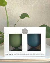 Load image into Gallery viewer, Stemm Unbreakable Silicone Wine Glasses (Peebles) by Porter Green
