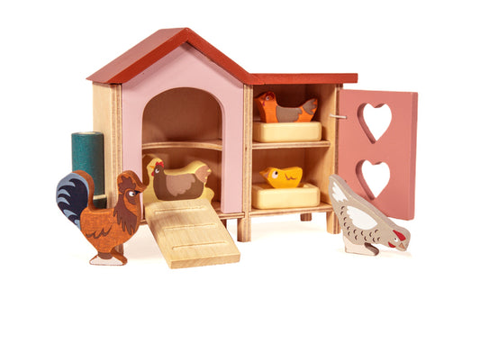 Wooden Chicken Coop by Tenderleaf Toys