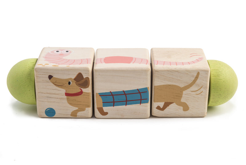 Wooden Twisting Cubes by Tenderleaf Toys