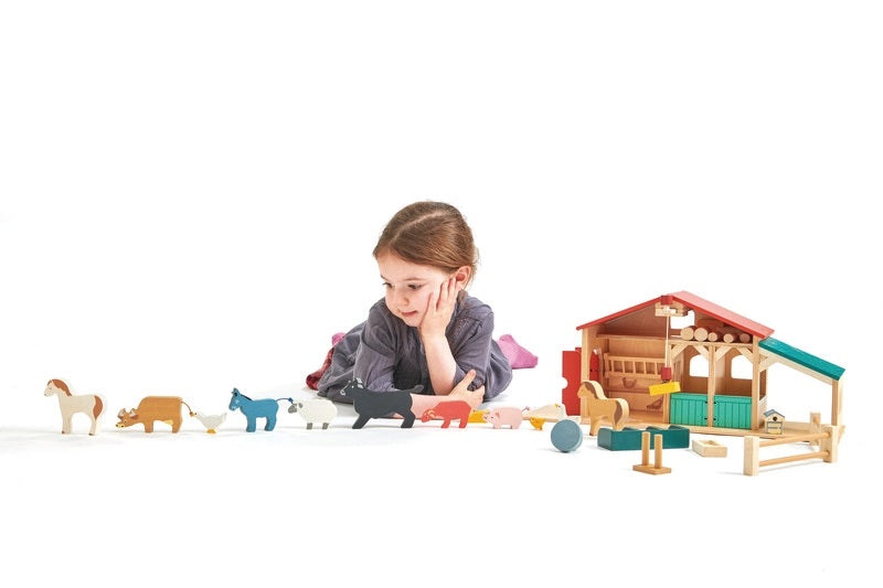 Wooden Farm by Tenderleaf Toys