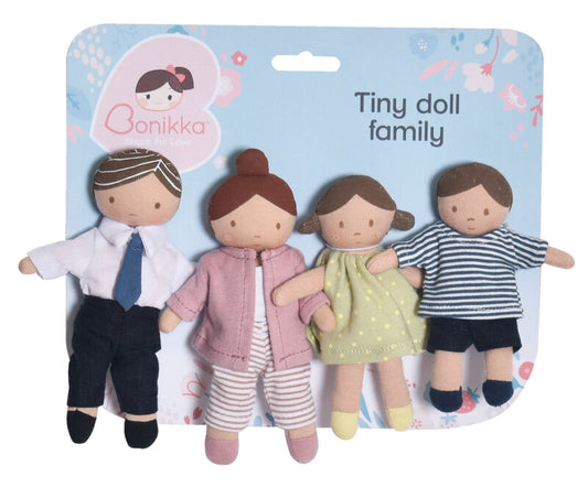 Tiny Doll Family of Four by Bonikka