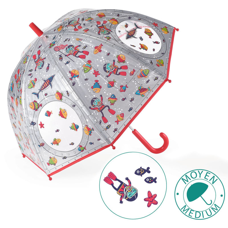 Children's Underwater Submarine PVC Child Umbrella by Djeco