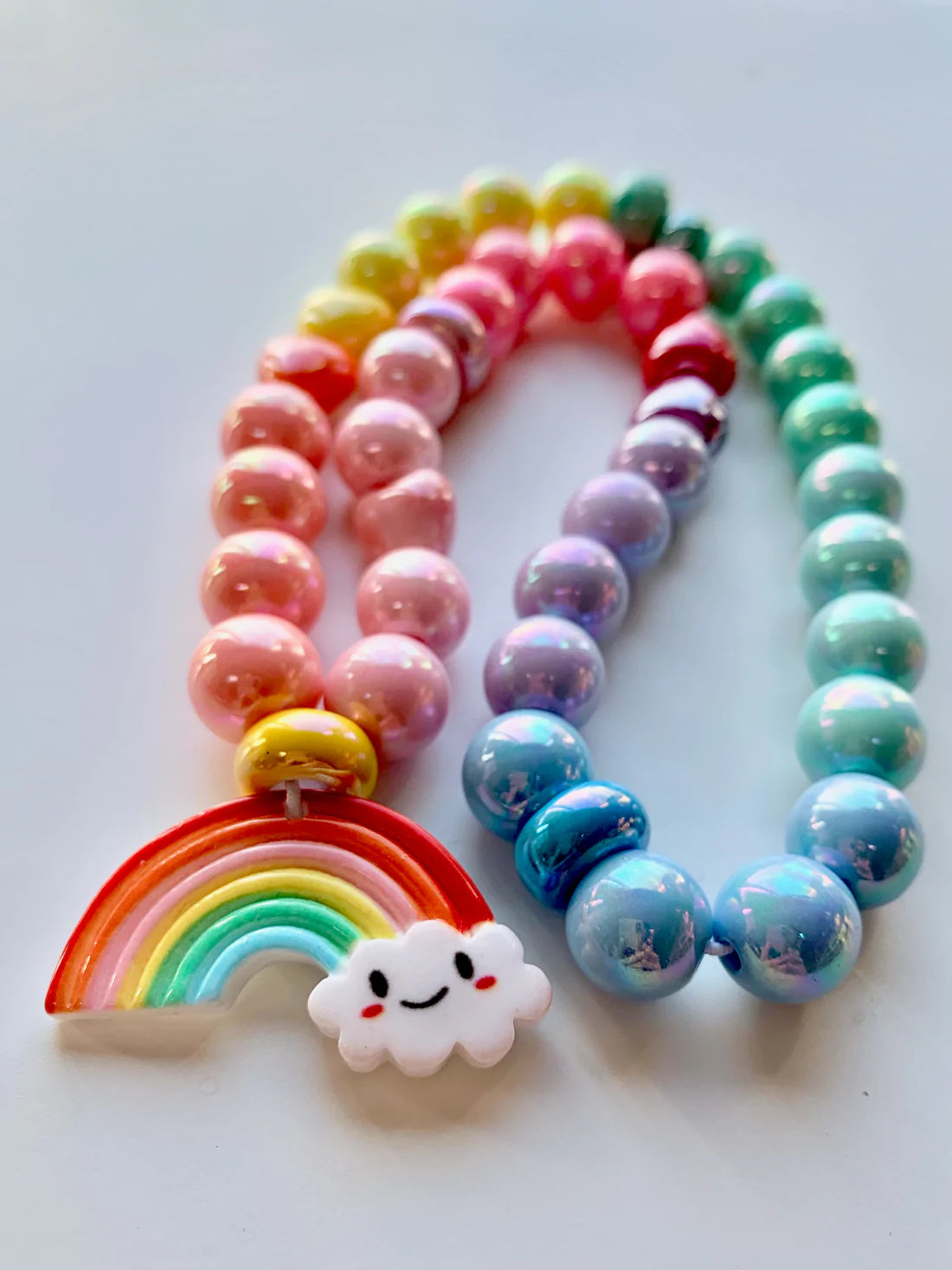 Violet's Rainbow Necklace by Red Bobble