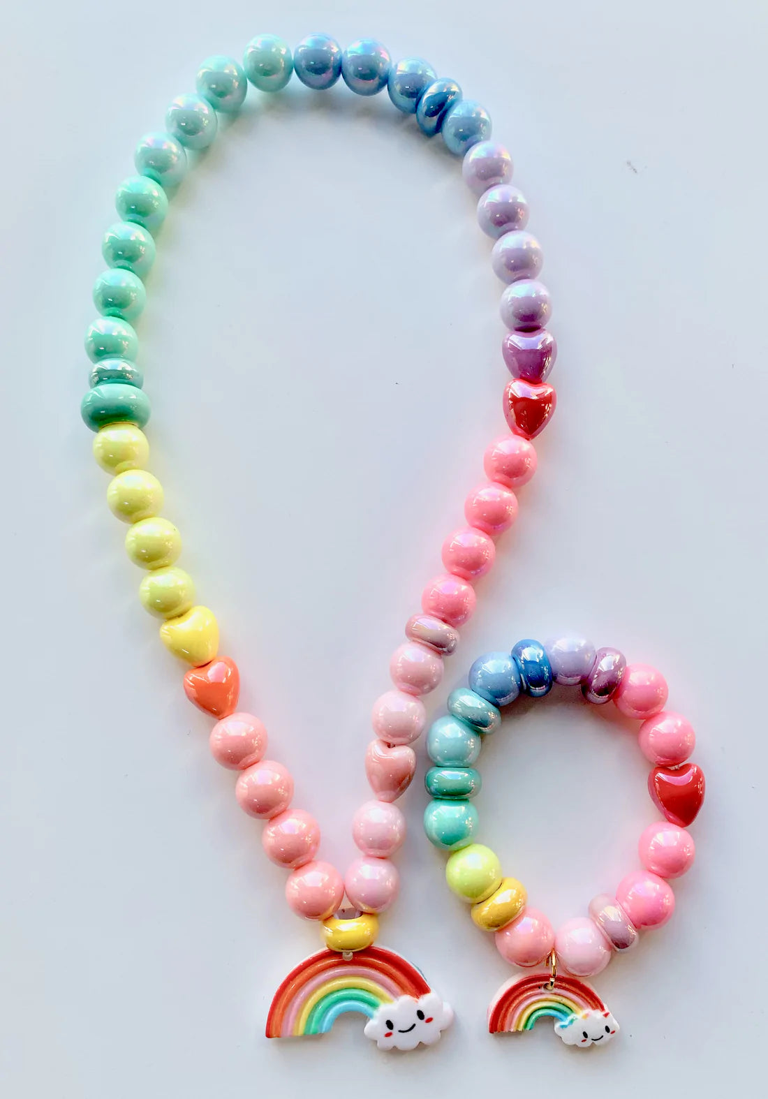 Violet's Rainbow Necklace by Red Bobble