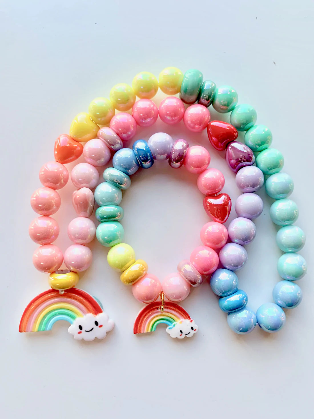 Violet's Rainbow Necklace by Red Bobble