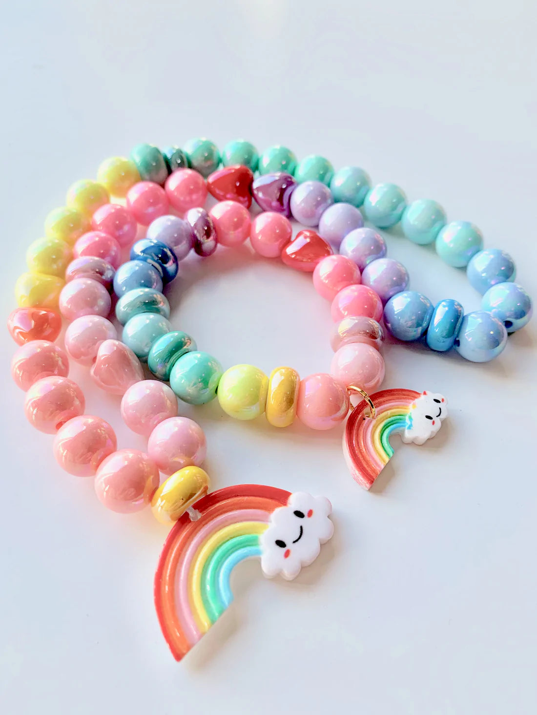 Violet's Rainbow Necklace by Red Bobble
