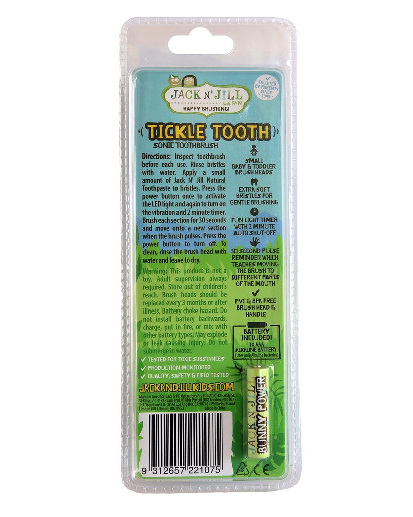 Jack N' Jill Tickle Tooth Sonic Toothbrush (0-3yrs)