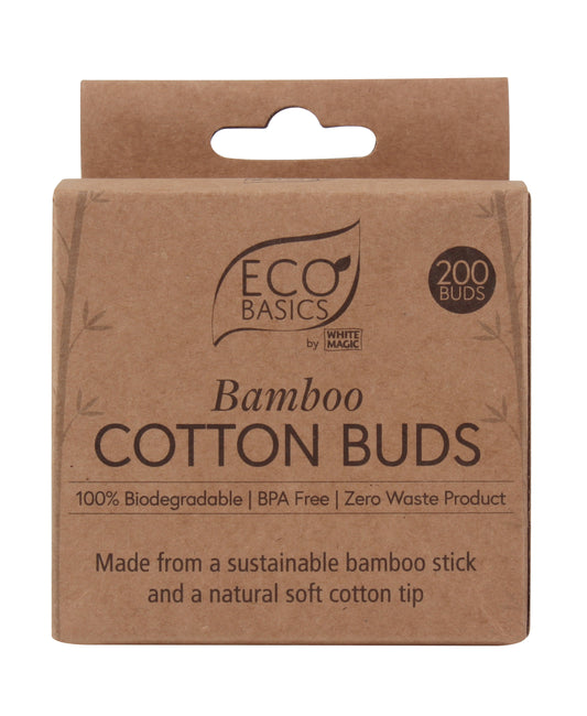 White Magic Eco Basics Bamboo Cotton Buds 200 buds