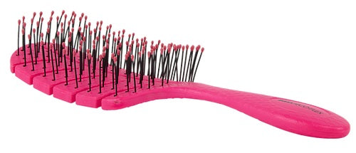 BIO-FLEX Detangler Pink Leaf Shape Hairbrush with Plant Based Handle