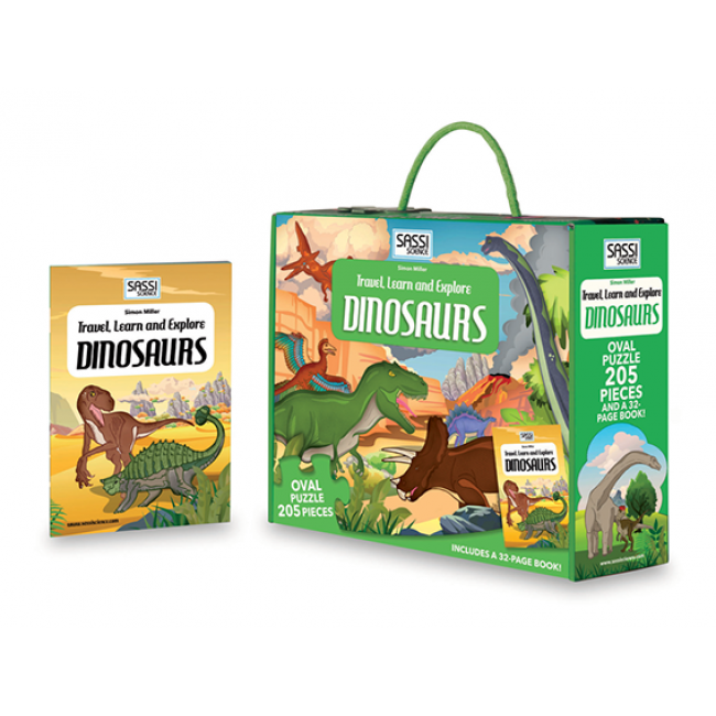 Sassi Travel, Learn and Explore - Puzzle and Book Set