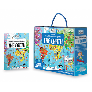 Sassi Travel, Learn and Explore - Puzzle and Book Set