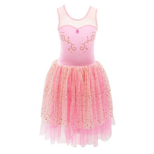 Load image into Gallery viewer, Pirouette Princess Dress with Rose Gold Glitter Print Size 5 to 6 Years
