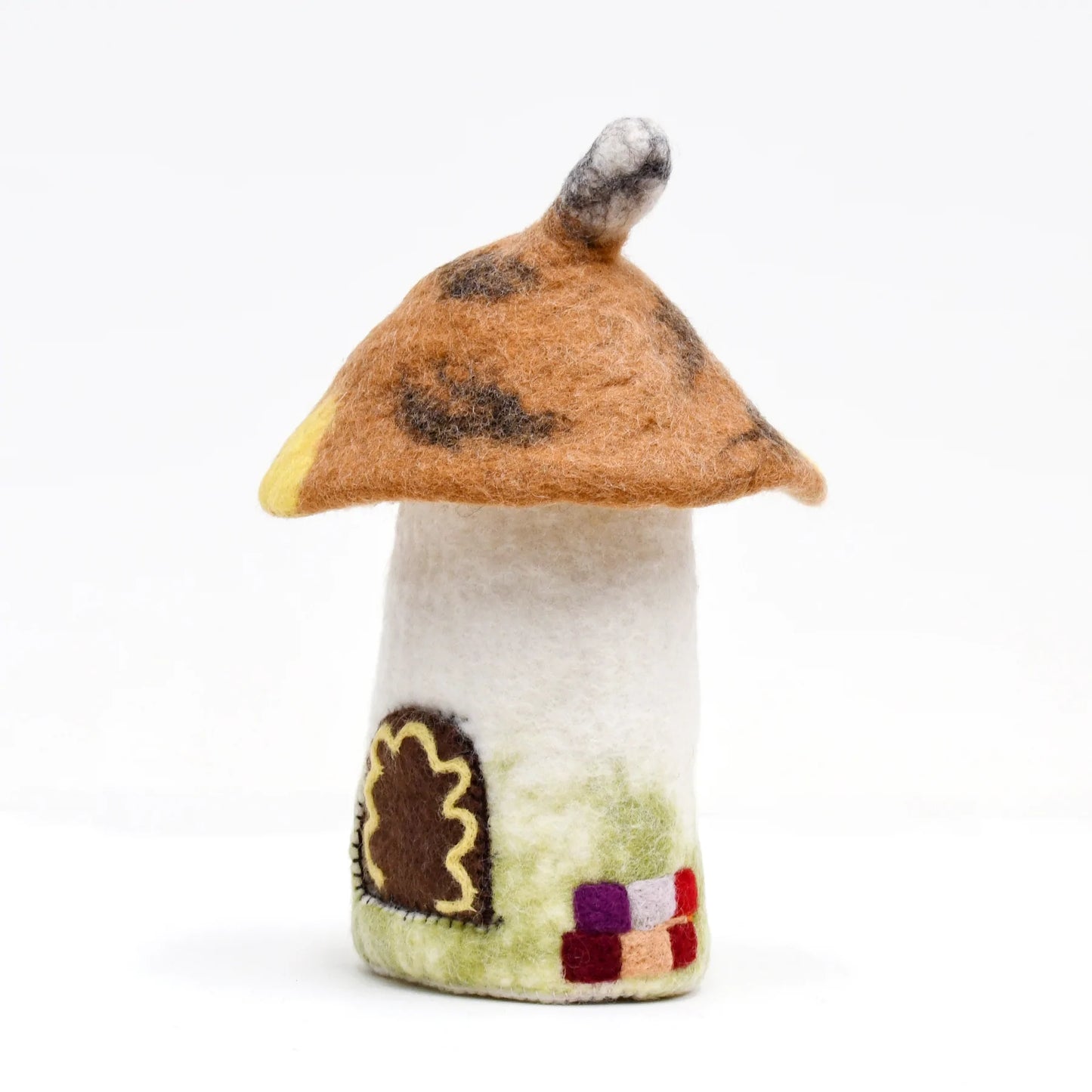 Felt Fairies and Gnomes House - Brown by Tara's Treasures