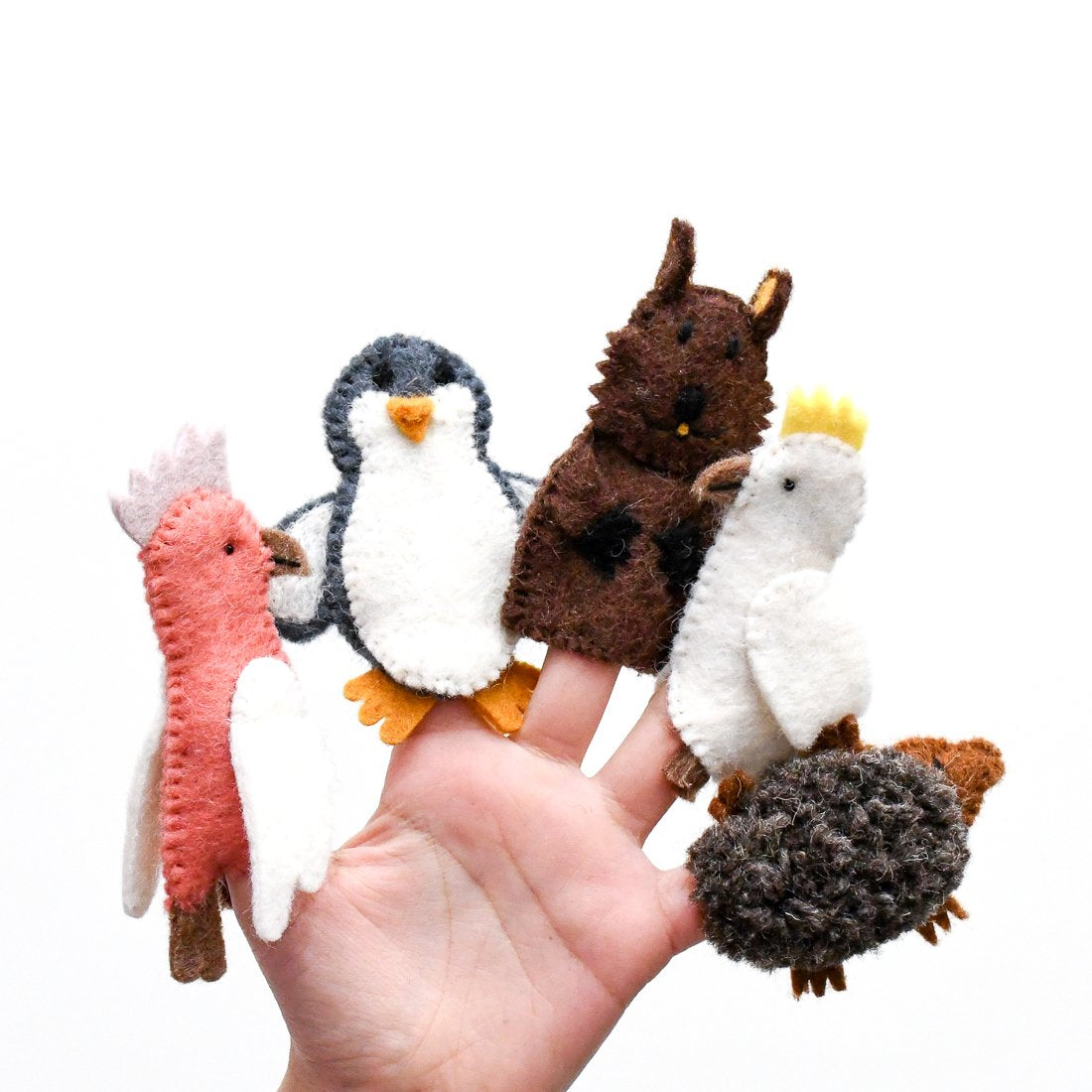Felt Australian Animals B, Finger Puppet Set