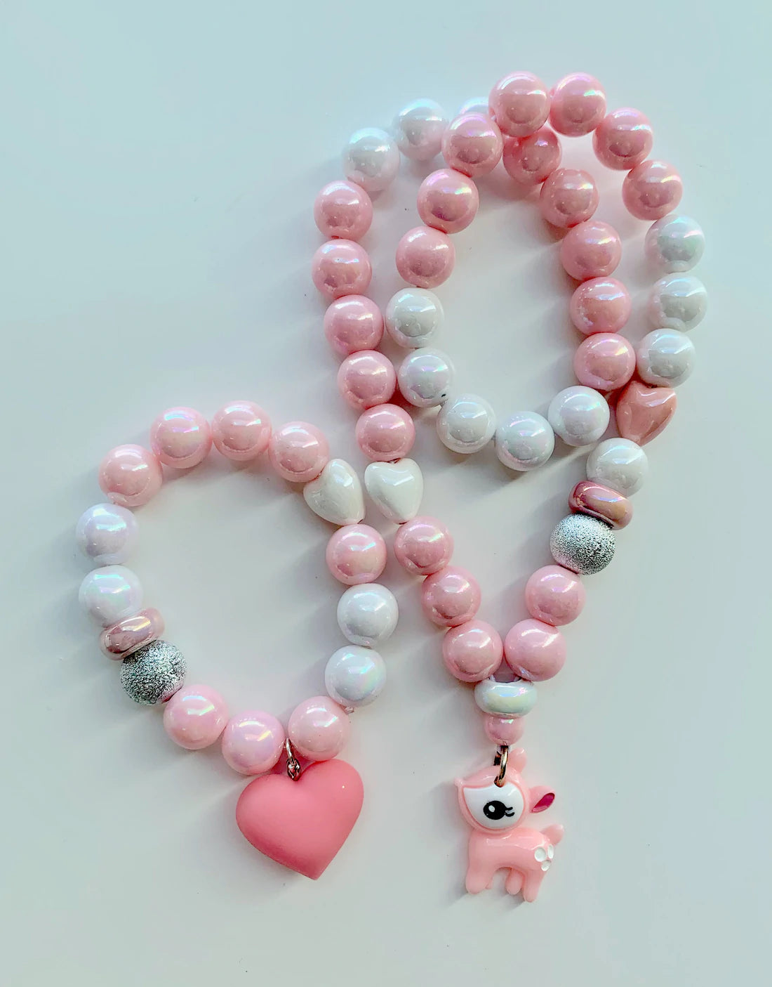 Pink Heart Bracelet by Red Bobble